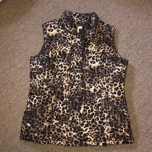 Charter Club Leopard Print vest